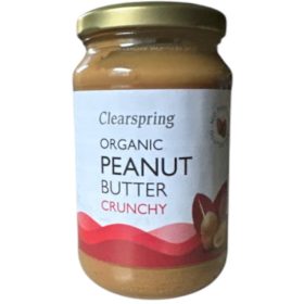   Clearspring Organikus Mogyorókrém darabos 350g kóser és vegán minősítéssel