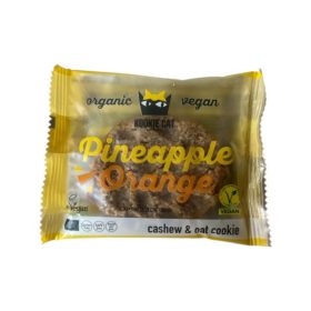   Kookie Cat kesudiós zabkeksz ananásszal és naranccsal 50g kóser és vegán