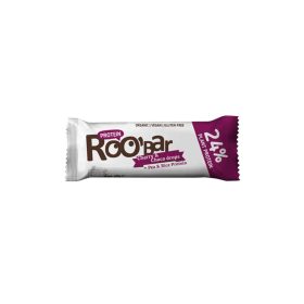   Roobar Bio Protein Szelet Cseresznye Csokoládé bevonattal 40g vegán minősítéssel