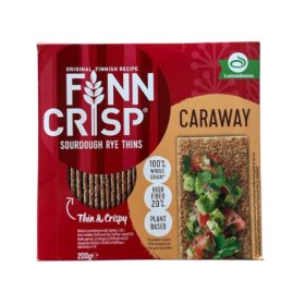   Finn Crisp Caraway ropogós kenyér köménnyel 200g kóser és vegán minősítéssel