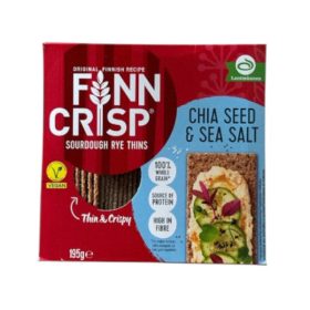   Finn Crisp ropogós kenyér chia maggal és tengeri sóval 195g vegán minősítéssel